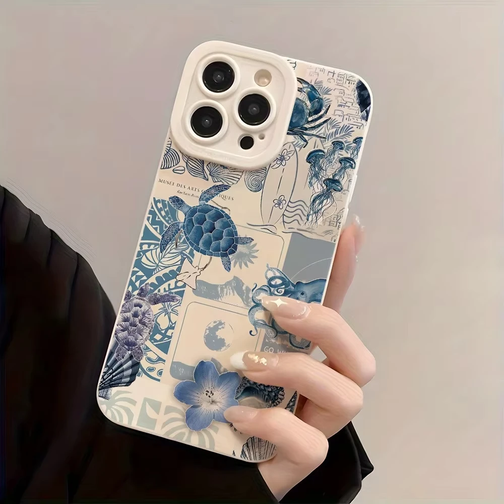 Coastal Sea Star Turtle Ocean Phone Case Cover