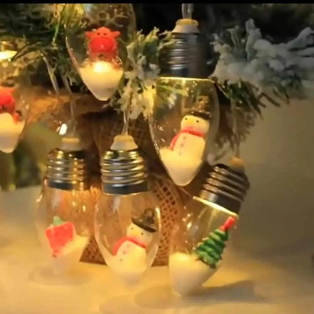 

Christmas Lamp Battery-powered Christmas Globe String Lights Waterproof Flicker-free Decorative Fairy Light for Festive