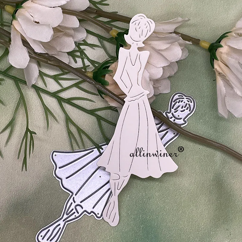 

Demure girl Metal Cutting Dies Stencils For DIY Scrapbooking Decorative Embossing Handcraft Die Cutting Template