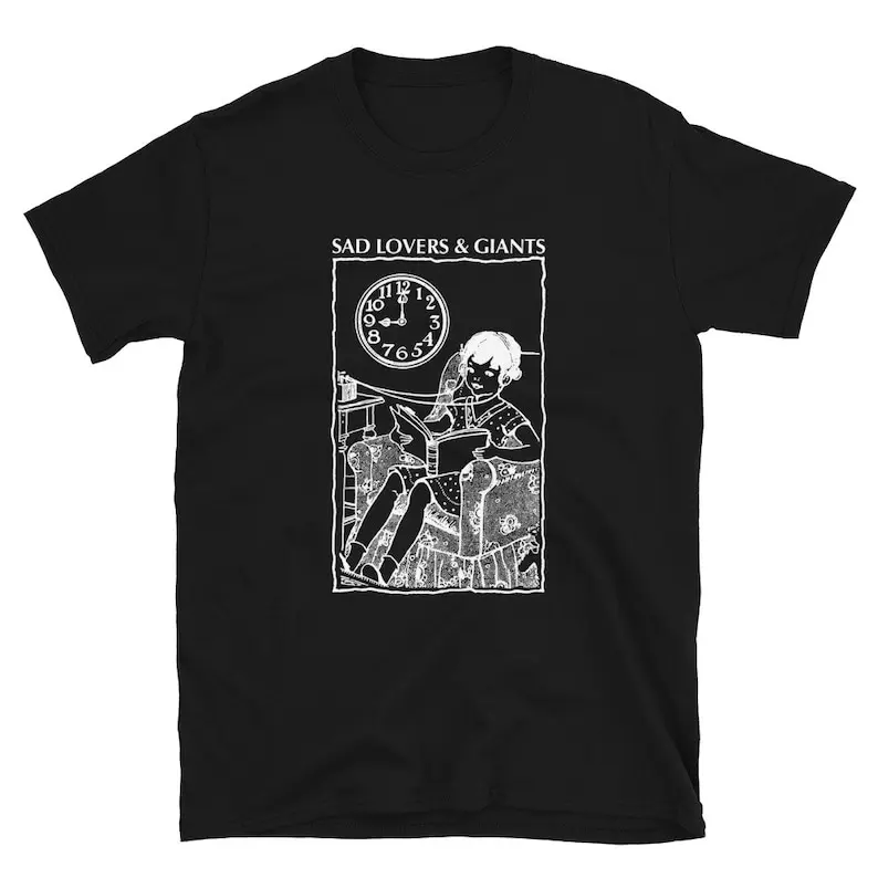 Maglietta Sad Lovers And Giants The Chameleons Pink Turns Blue Anche Alberi Danse Society Xmal Deutschland Post Punk