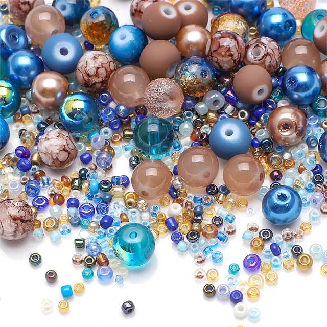 500g/bag Corlorful Beads in Different Shapes and Colors for Making  Necklaces Bracelets Crafts