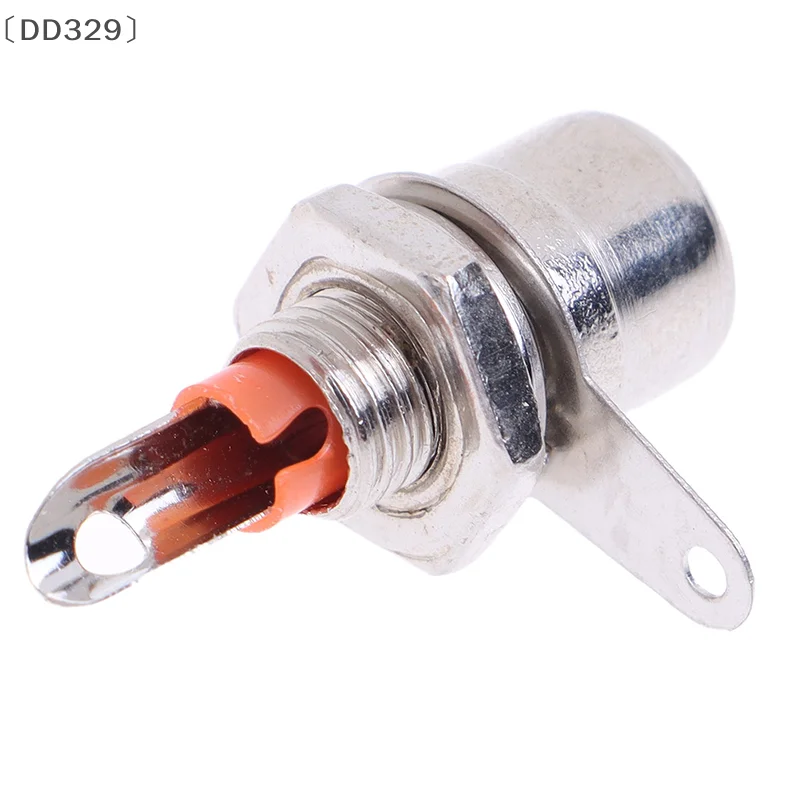 〔DD329〕 10 Pcs Nickel Plated RCA Phono Chassis Panel Mount Female Socket Adapter Parts Red+Black