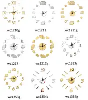 NEW Creative Diy Numbers Heart Art Wall Clock Acrylic diy Clocks Quartz Watch Living Room Modern 3d Mirror Stickers Home Decor 1