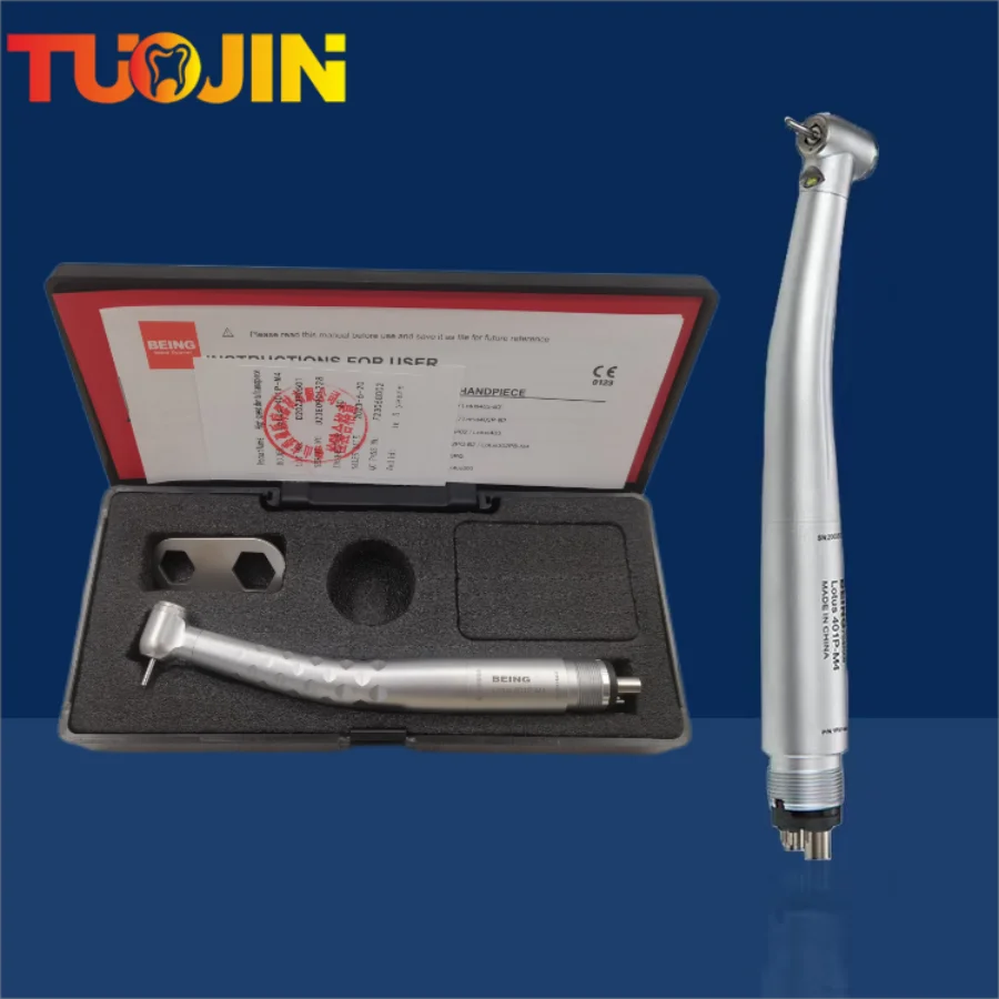 

Dental LED High Speed Handpiece LED Self Power High Speed Handpiece E Generator 4Holes Standard Head Push Button