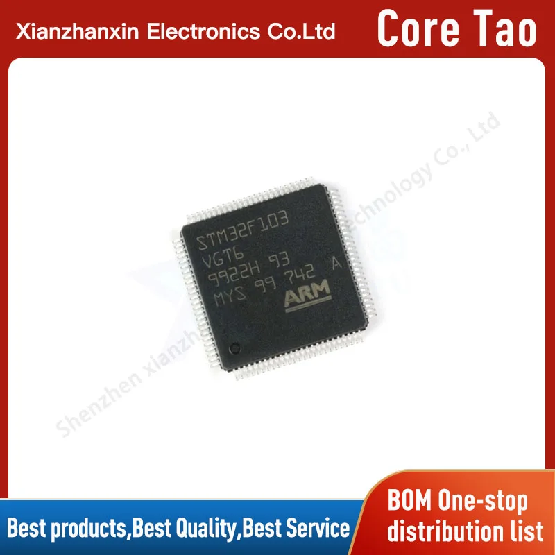 

Контроллер микросхем STM32F103VGT6 STM32F103 VGT6 LQFP100, 1 шт.