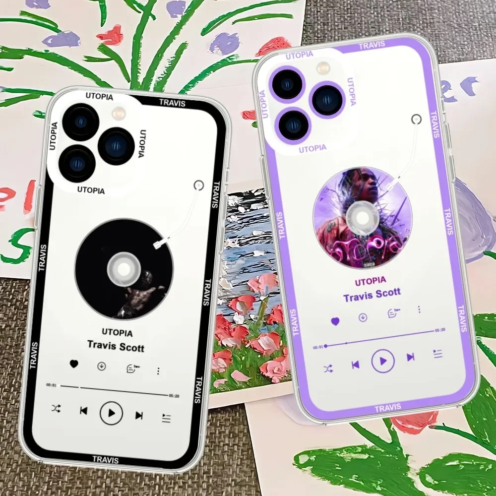 Custodia Per Telefono Travis Scott Utopia Per Iphone 13 14 Mini 11 12 Pro Max Custodia Trasparente