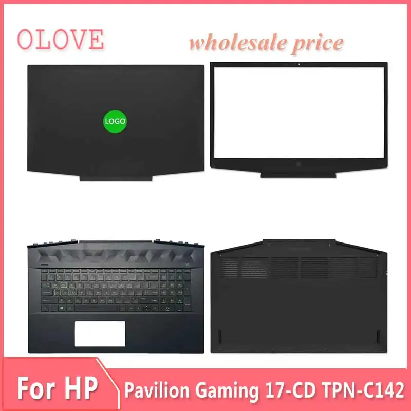 Nuovo Per Hp Pavilion Gaming 17-Cd Tpn-C142 Laptop Lcd Cover Posteriore Cornice Anteriore Superiore Palmrest Base Inferiore Custodia Cerniere Per Tast