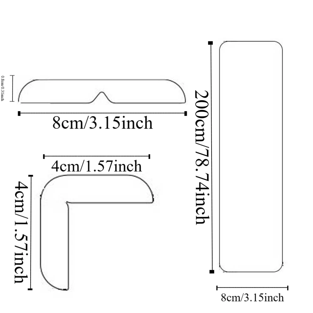 Double-sided Tape Baby Anti-collision Strip Soft Cartoon NBR Edge Corner Yellow Pink Anti-collision Protection Corner Kids