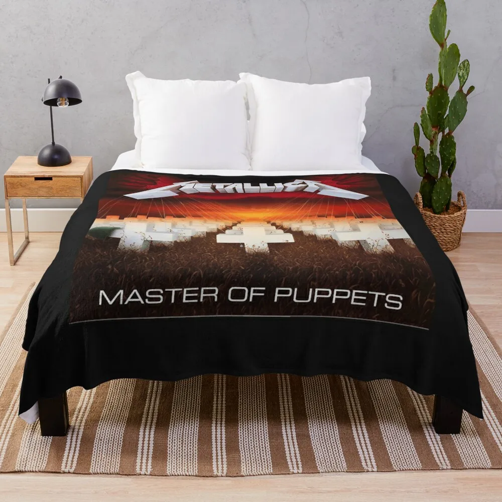

Ворсистое одеяло Master of Puppets, пушистое одеяло, винтажное одеяло, идея для подарка на День святого Валентина, одеяло для спального мешка