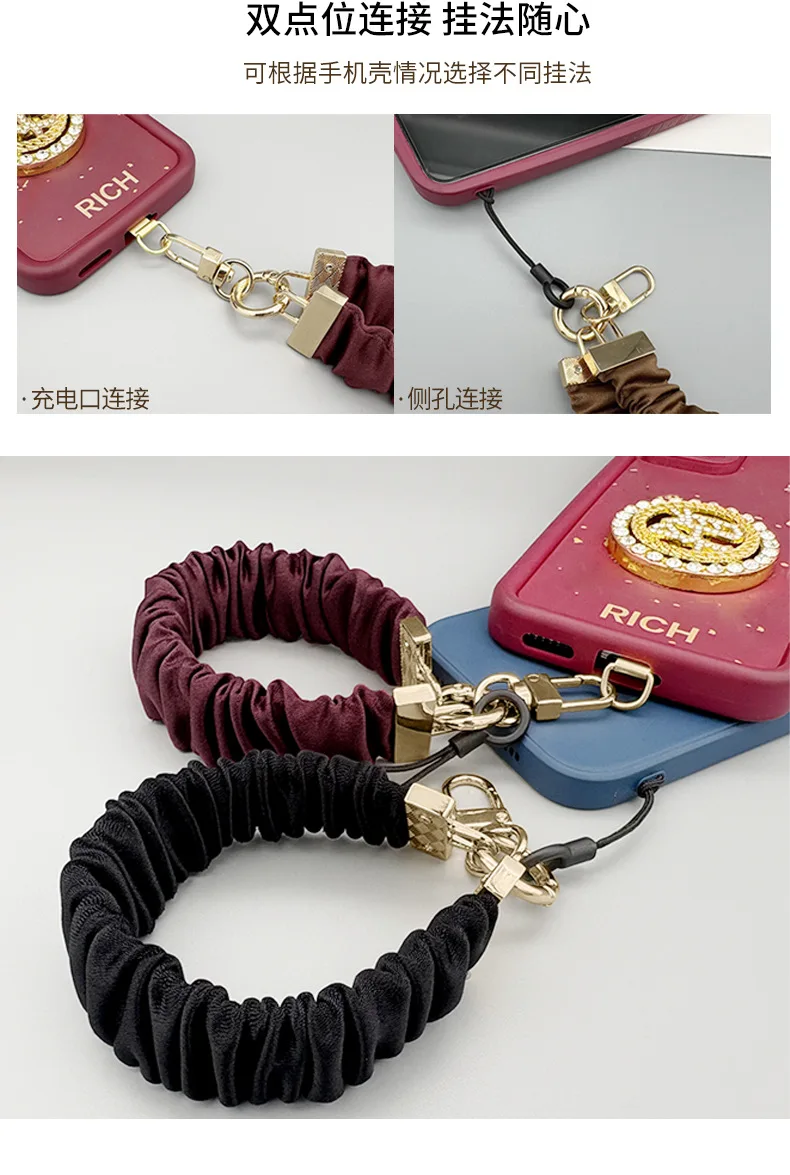 Handy-Lanyard aus Stoff, Anti-Verlust-Handykette, Damen-Handy-Lanyard, hochwertiges Armband für Damen, Dekoration – Detail 2