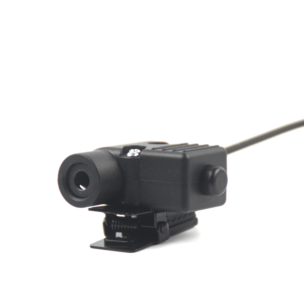 7.1mm NATO Speaker Mic Microphone with U94 PTT Adapter for HYT Hytera PD680 X1P PD660 PD600 HYTERA Walkie talkie two way radio