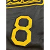 Men's Baseball Jersey Legend#24 Black Fashion Print Comfortable Sweatshirt Short Sleeve Button V-neck Shirt Men's Clothing 5