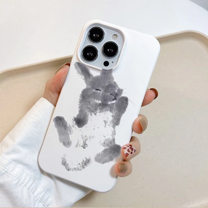Ink And Wash Painting Rabbit Art Design Phone Case For iPhone 17 thumbnail 6