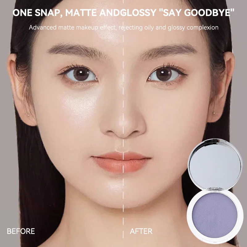 Blue Sky Flow Contration Makeup Radish Pressed Powder Foundation Gelavender Venutifier Transparent Self Puff Beginner Is Easily Fixed Makeup Waterproof Resistant Clear Natural
