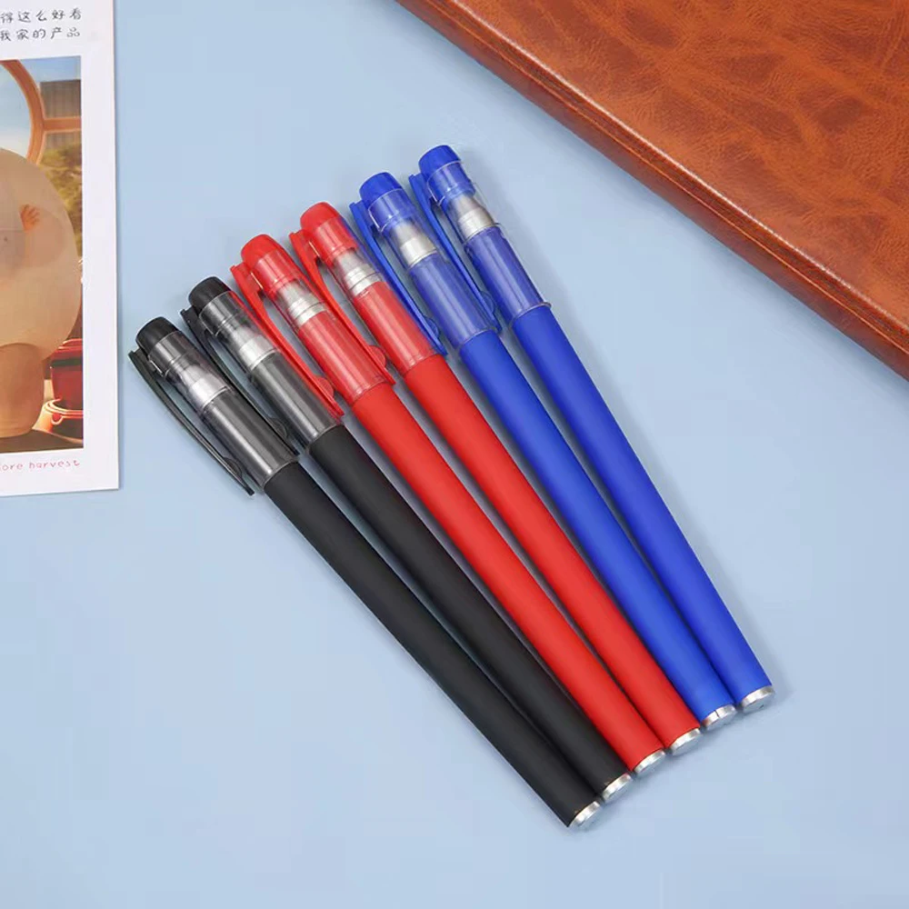 

100 Pcs/set Black Blue Neutral Pen Student Exam Office Signature Black Pen Cute Stationery Supplies Gel Pen