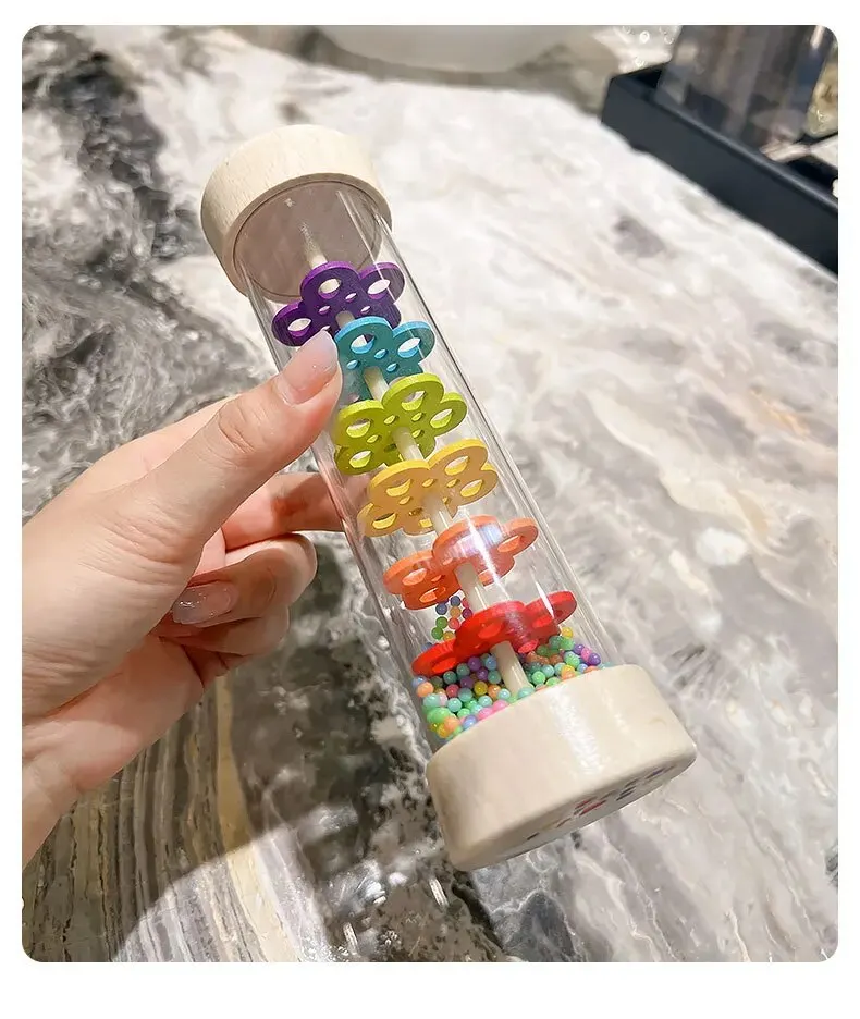 Cross-Border Orff Sound Tube Sound Tube Rain Device Children's early education toys educational toys music toys musical instrument Music Enlightenment Percussion Instrument Sand Wooden
