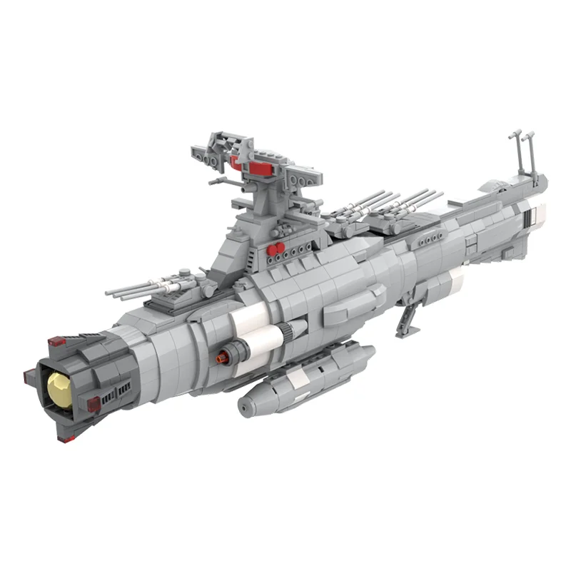 1347PCS 에픽 스페이스 크래프트 Moc 빌딩 블록 - 벽돌로 만든 Yamatosadf Dreadnought 몰입형 공상과학 디스플레이 세트.