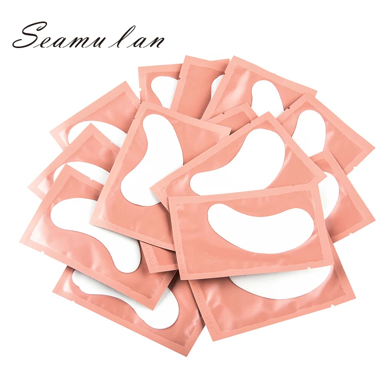 

Seamulan Large Capacity 200 Pairs Eye Pads For Eyelash Extension Paper Patches Pink Lint Free Stickers Used To Lifting Eyelashes