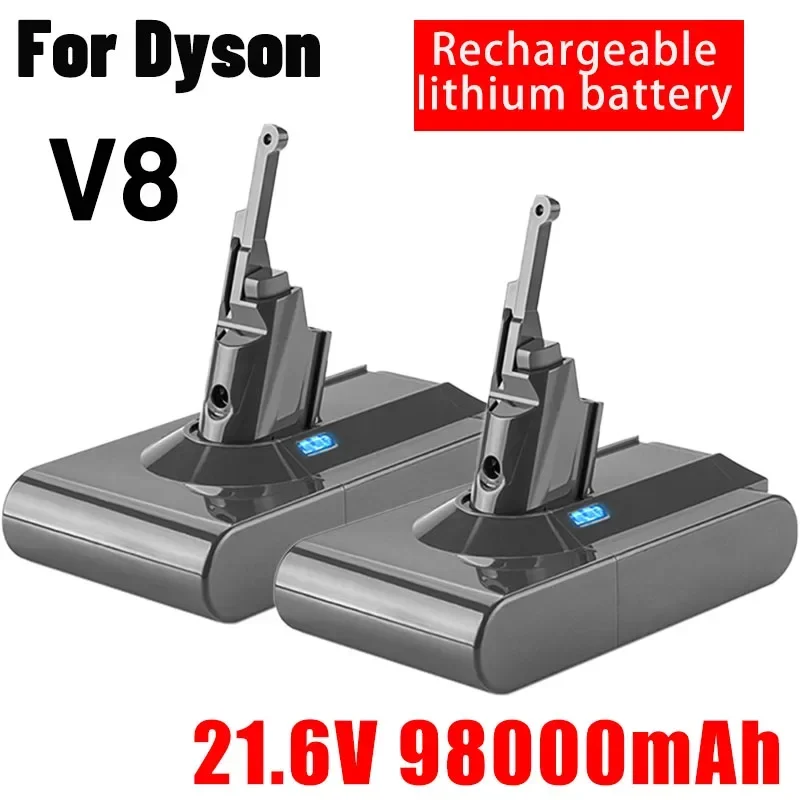 Spedizione Gratuita Dyson Batterie De Remplacement Pour Aspirateur À Main Sans Fil, Compatibile Avec Dyson V8 21.6V 98000Mah