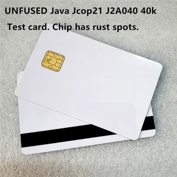 UNFUSED Hi CO Magstripe 스마트 카드 및 TK 값 테스트 카드 칩, 녹슨 부분 포함, J2A040, 40k, 2 트랙