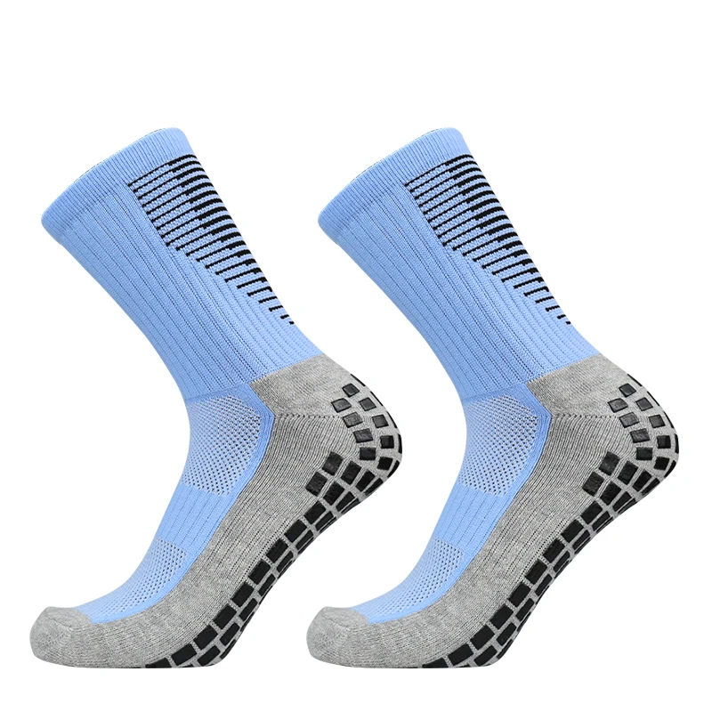 Enhanced Sports Performance Grip Socks for Men and Women - Non-Slip Silicone Bottom for Football, Soccer, and Basketball