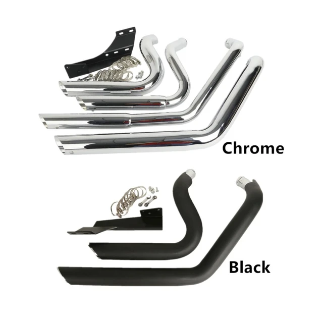 Motorcycle Staggered Shortshot Exhaust Pipes Heat Shield For Harley  Sportster Iron 883 XL 1200 2004-2013 2009 2010 2012 Drag - AliExpress