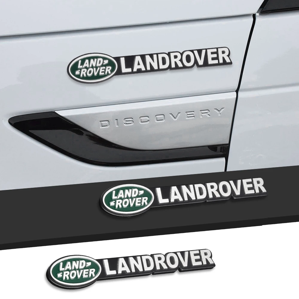 3D Metal Car Side Body Stickers Auto Trunk Emblem Decor Decal For Land Rover SVR Sport Freelander Evoque L405 L551 P250 P300 P38