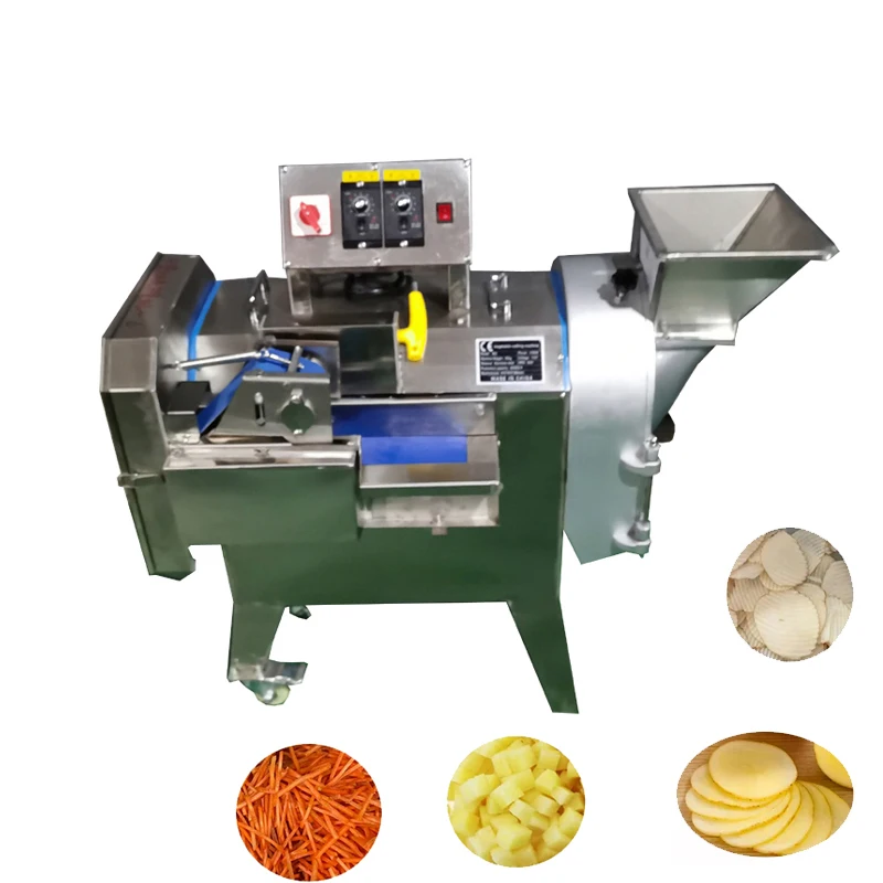 

Vegetable Cutting Machine Double-head Electric Slicer Automatic Vegetable Shredding Slicing Dicing Machine Onion Cutter Machine