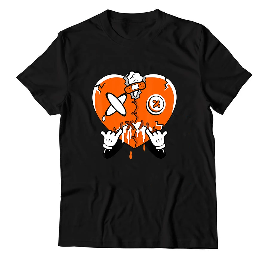 New Arrival Cheap Mens Clothing White Custom Tshirt Printing Heart Dripping Unisex T Shirt Men