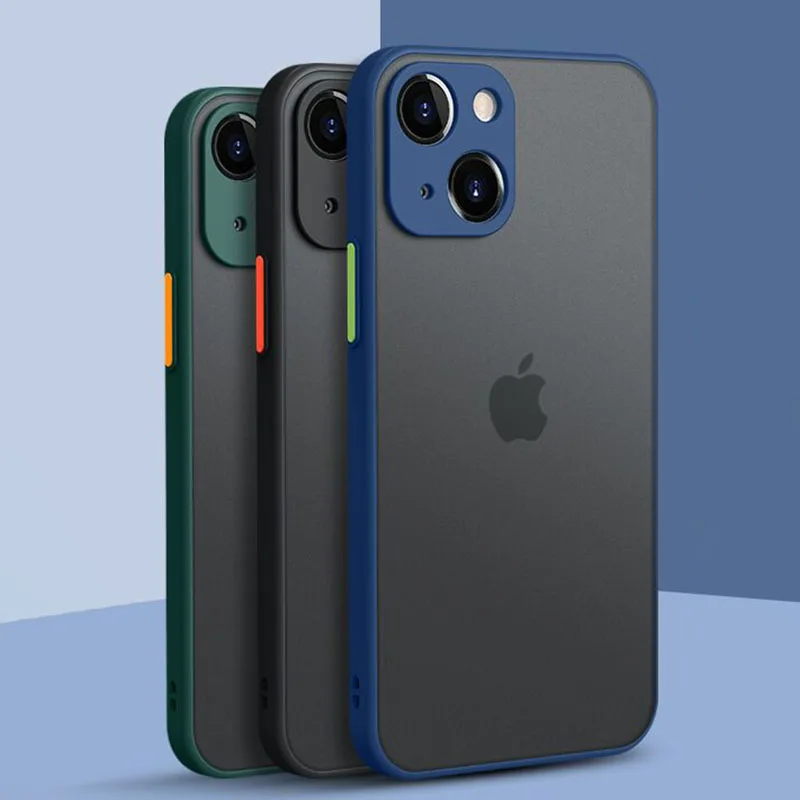 Custodia Protettiva In Silicone Trasparente Antiurto Per Iphone 13 12 11 Pro Max Mini X Xr Xs 8 7 Plus Se 3 Slim Armor Matte Cover