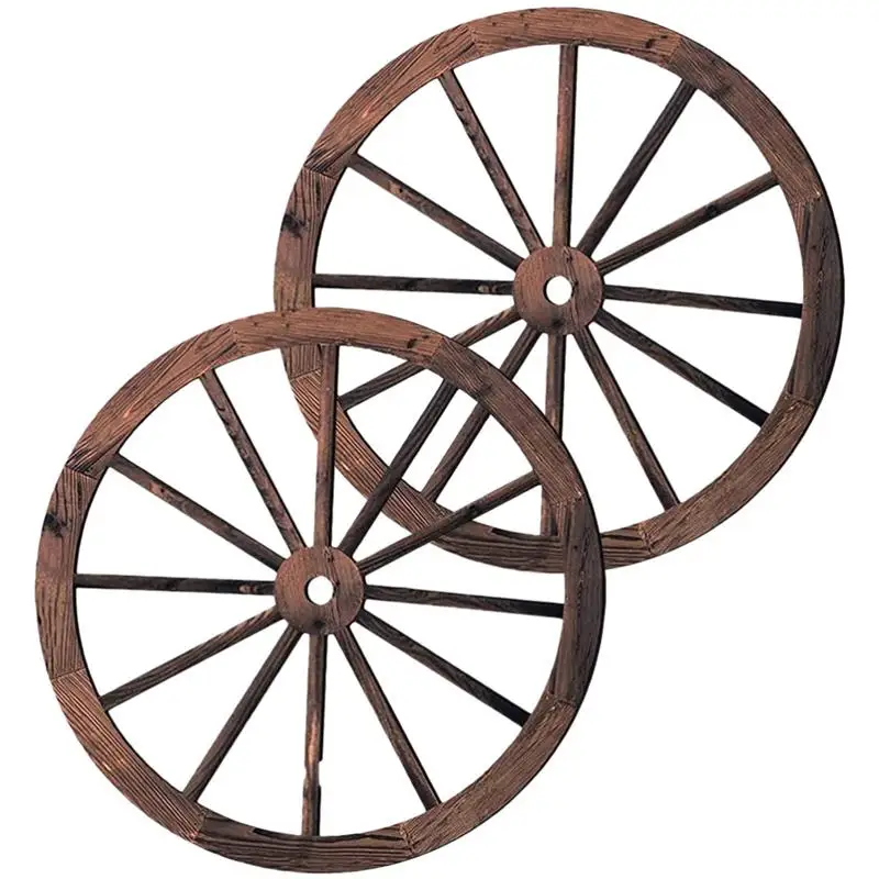 Wall Decor Vintage Wagon Wheel Wood Decor para Bar Garage