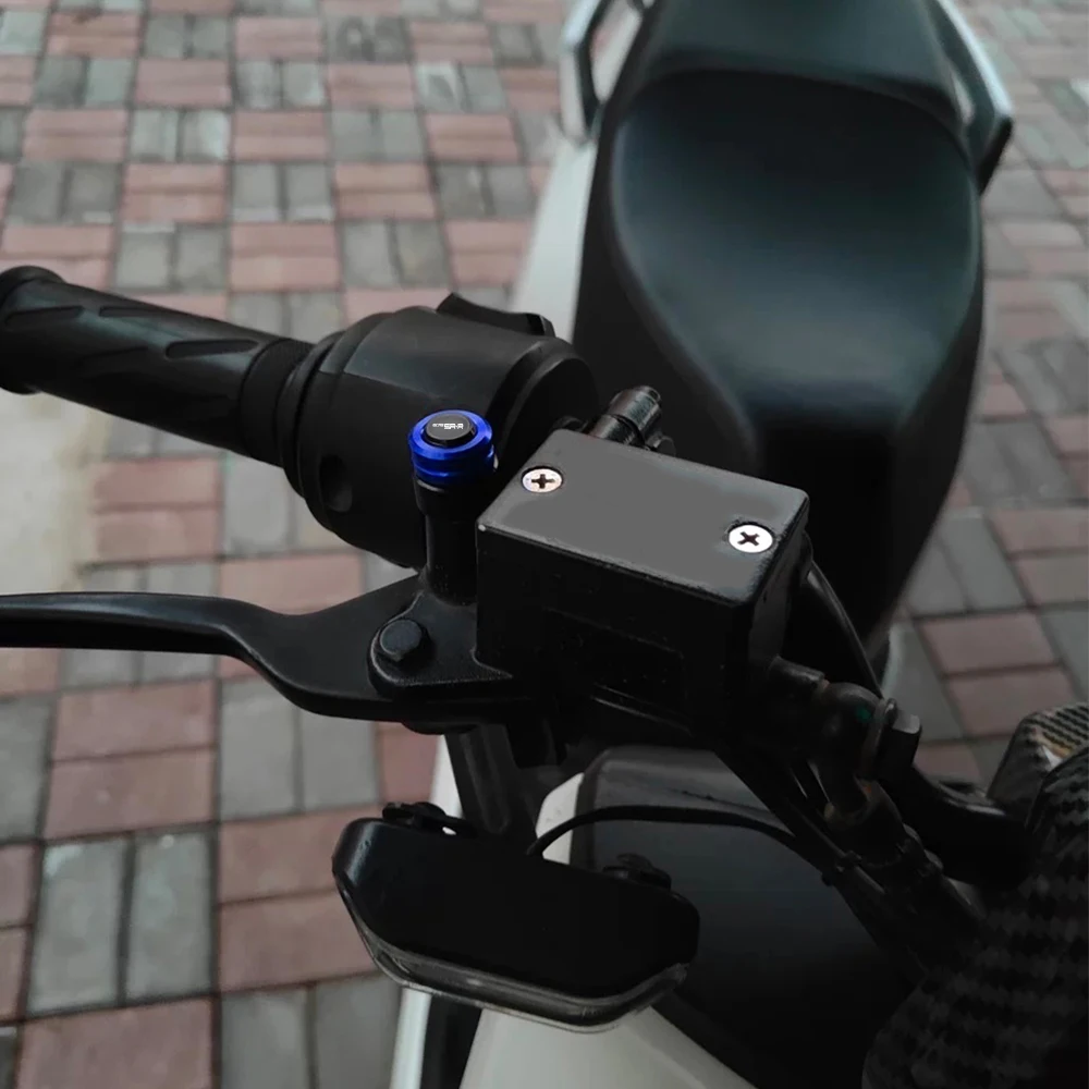 Motorcycle Rearview Mirror Plug and Tire Valve Stem Caps Cover