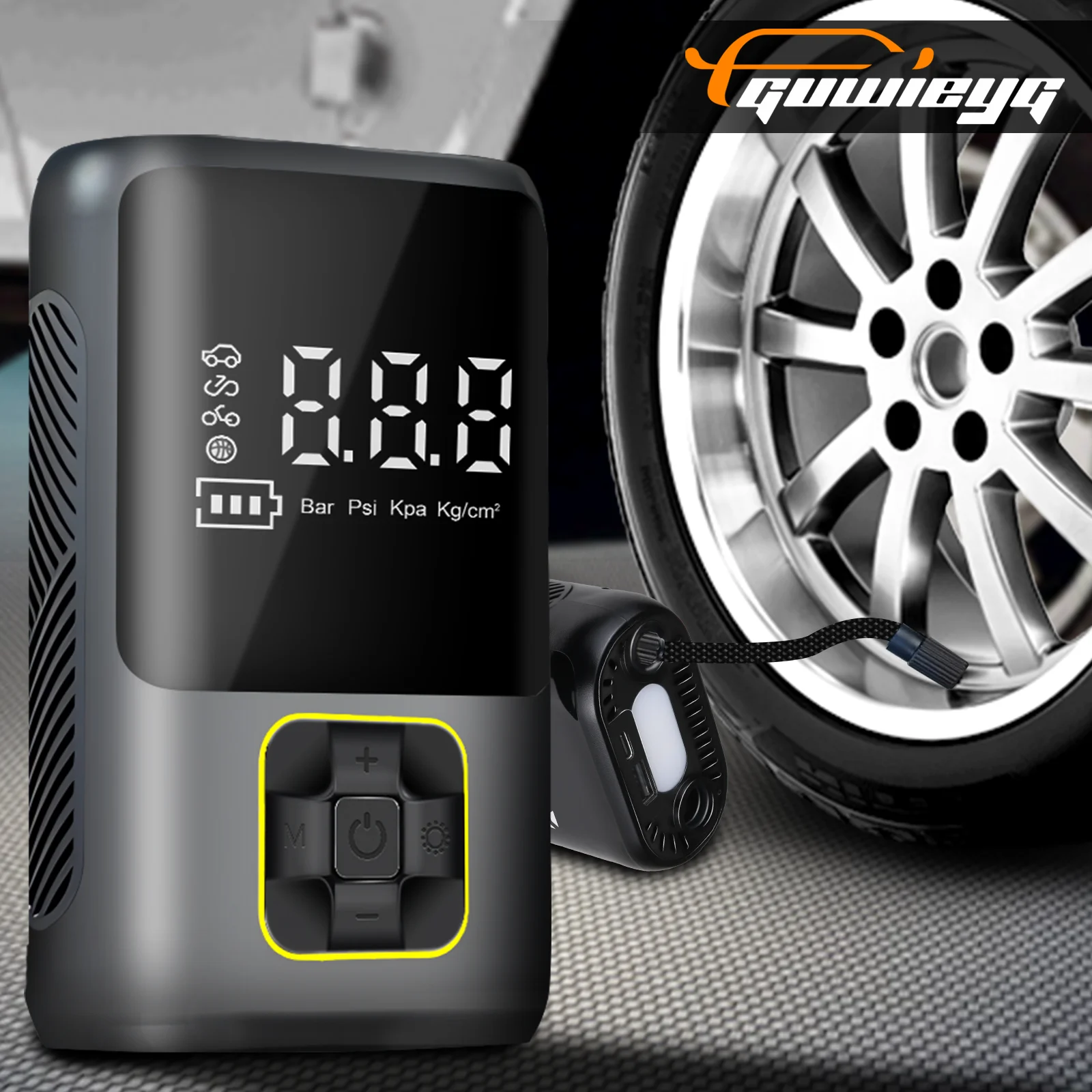 Car Air Pump Portable Air Compressor for Car Motorcycles Bicycle Electric Tire Inflator LCD Digital Display car air pump
