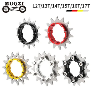 Комплект MUQZI для односкоростного преобразования, кассета с одинарной скоростью, Cog 12T 13T 14T 15T 16T 17T MTB, звездочка свободного колеса для велосипеда