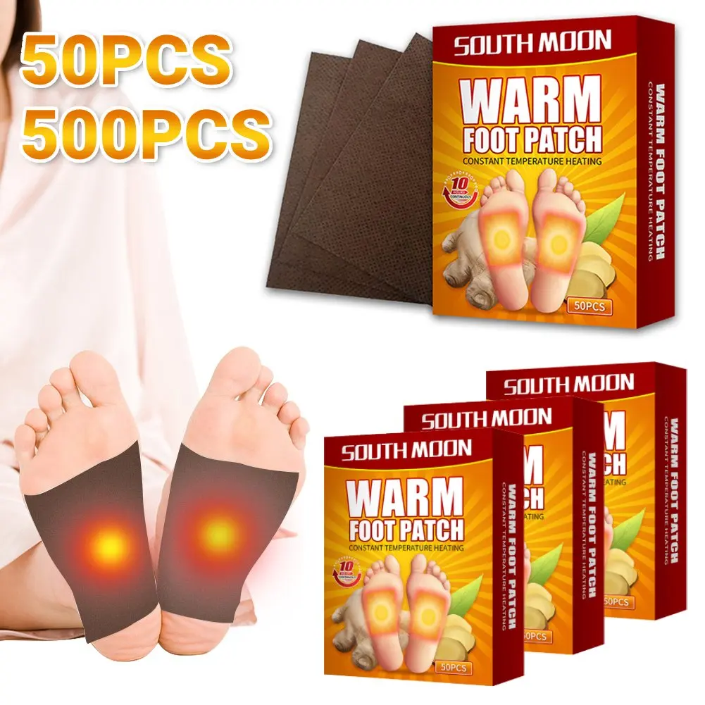 50-500pcs Portable Warm Foot Patch Self-Heating Insole Paste Multipurpose Body Foot Warmer Sticker For Winter Outdoor Fishing foot pads heated pads