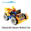 Yahboom DIY Omnibit Smart Robot Car with Mecanum Wheel support 360 Omnidirectional Movement for Micro:bit V1 V2 Programming Toys 1