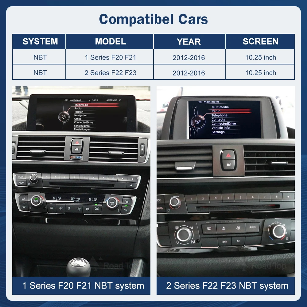 10.25 Ƽ̵ AHD ÷, BMW 1 2 ø F20 F21 F22 2012-2016 NBT ġ ũ,  ī÷ ̼, ȵ̵ 
