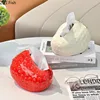 Cute Strawberry Shape Ceramic Tissue Box Coffee Table Desk Decoration Strawberry Tissue Box Bedside Table Paper Towel Case 1