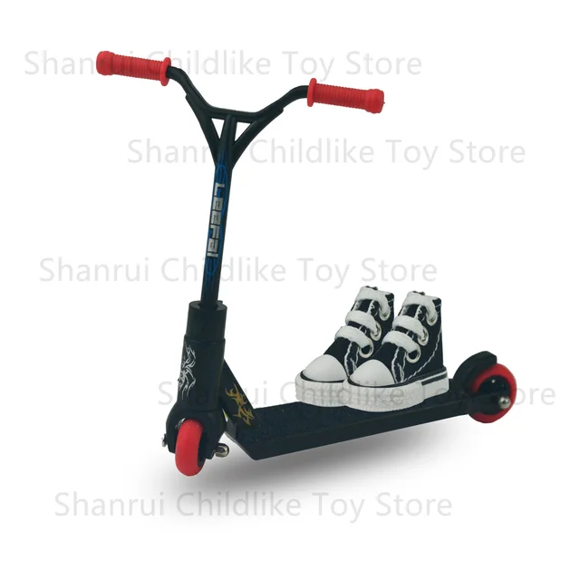 Mini Scooter Two Wheel Scooter Finger Skateboard Finger Shoes Mini Cloth Children's Educational Toys Finger Bike Funny Toy 1