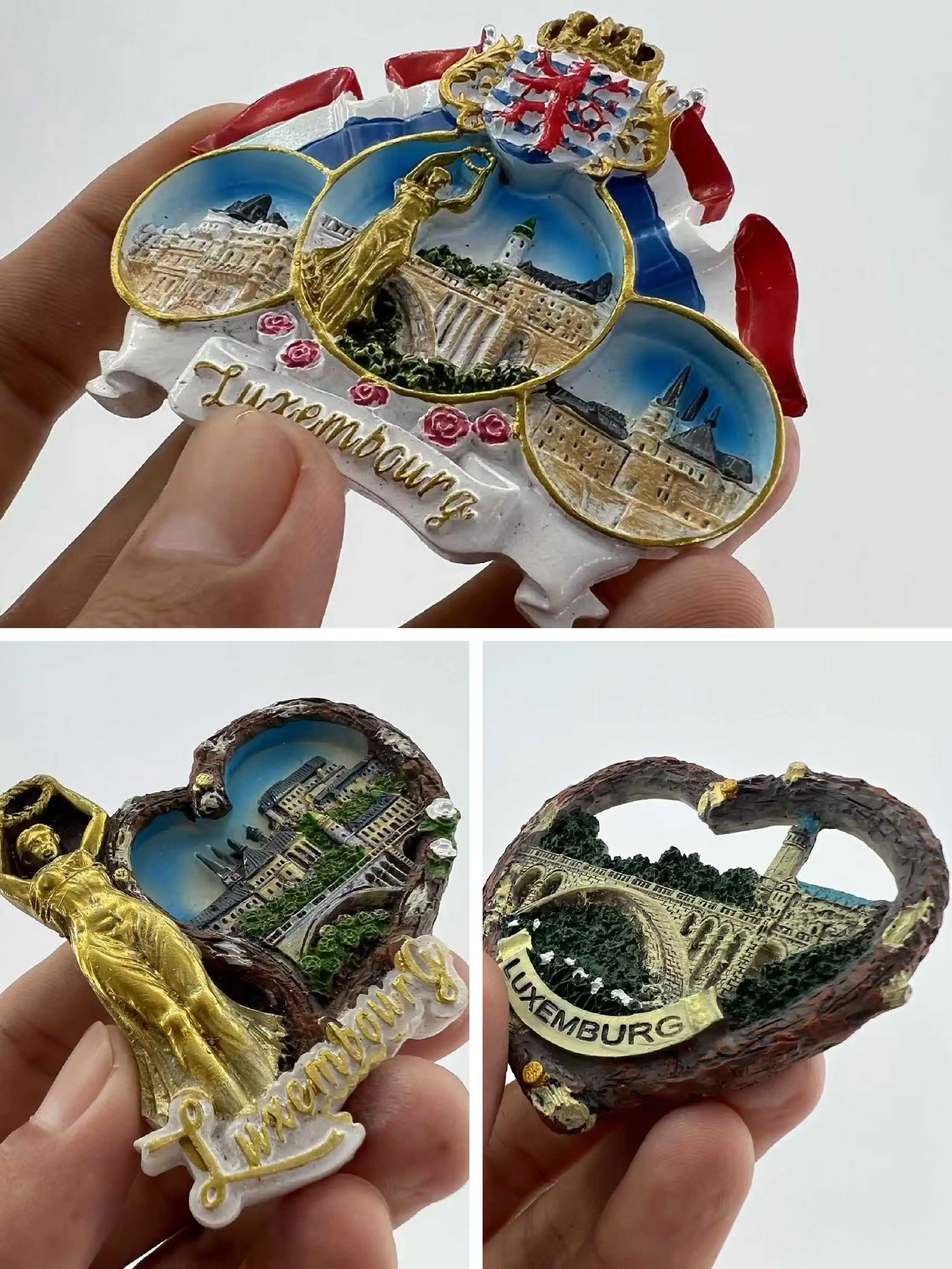 

German refrigerator stickers tourist souvenirs three-dimensional decoration crafts resin hand-painted magnet birthday gift