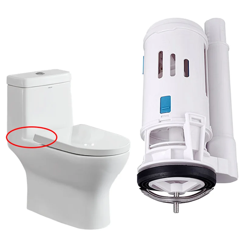 Seat Toilet Valves Universal Water Tank Dual Flush Fill Drain Valves Flush Push Button Water Tank Part for Home Seats Toilet inlet valve toilet tank filling valve toilet fill valve toilet drain valve