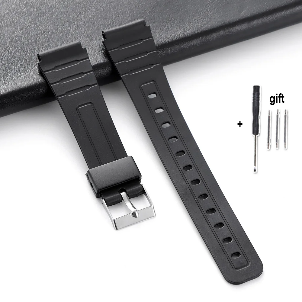 Unisex Black Resin Waterproof Silicone Sports Wristband with Tool