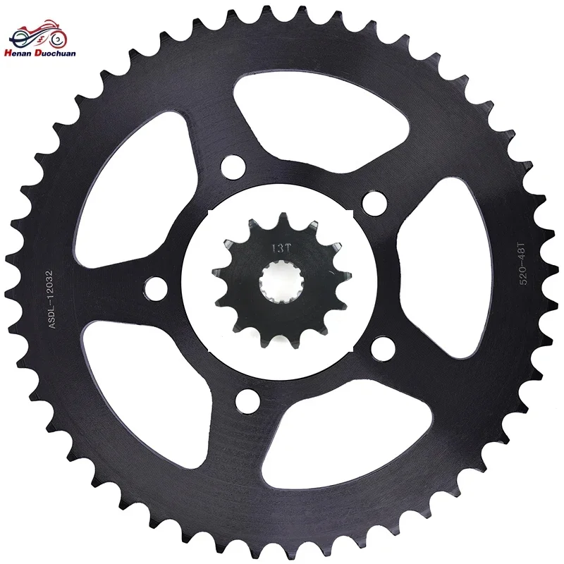 

520 13T 48T Motorcycle Front Rear Sprocket Gear Cam For Suzuki GSF250 1991-1993 GSX250 1990-1994 GSX 250 GSF 250