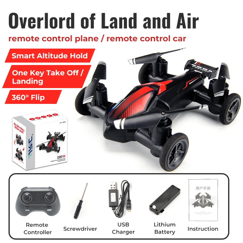 JJRC H103 8K Land Air Remote Control Mini Drone RC Car 4 Axis Headless