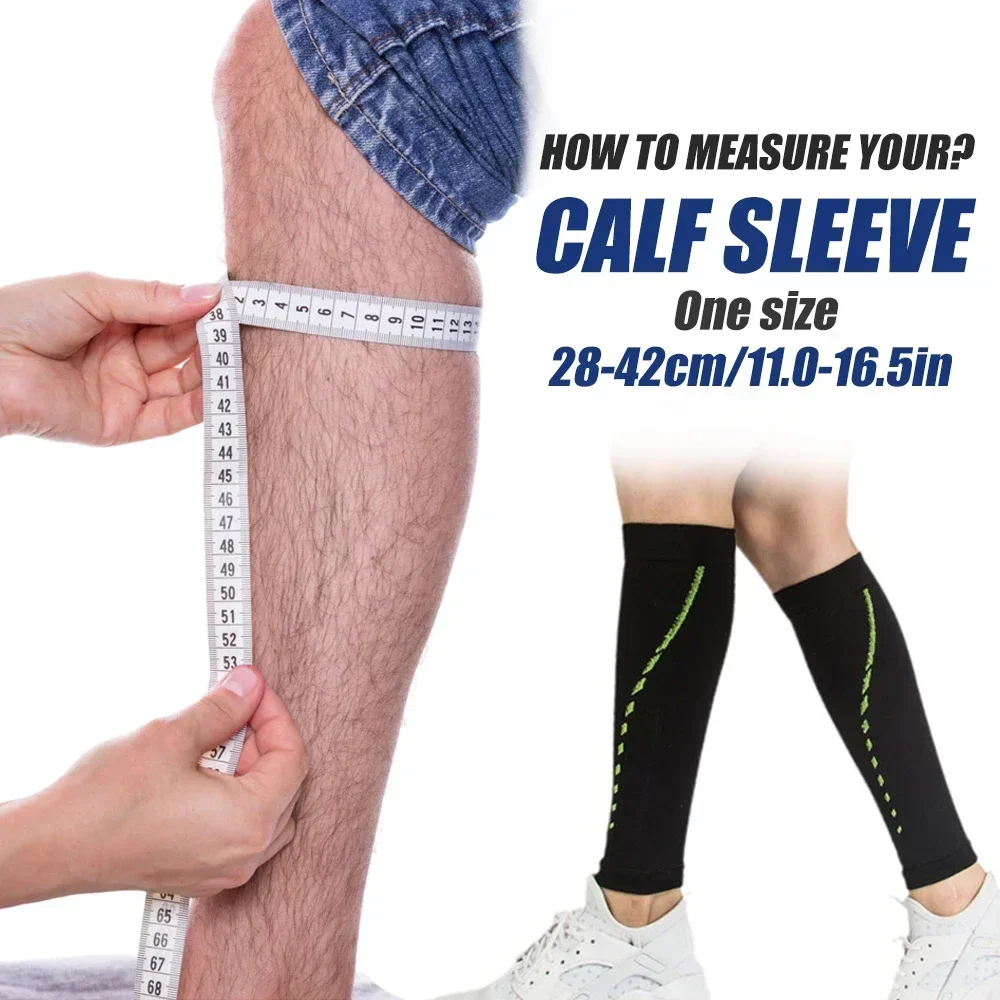 Pair Calf Compression Sleeves Slim Leg Compression Socks for