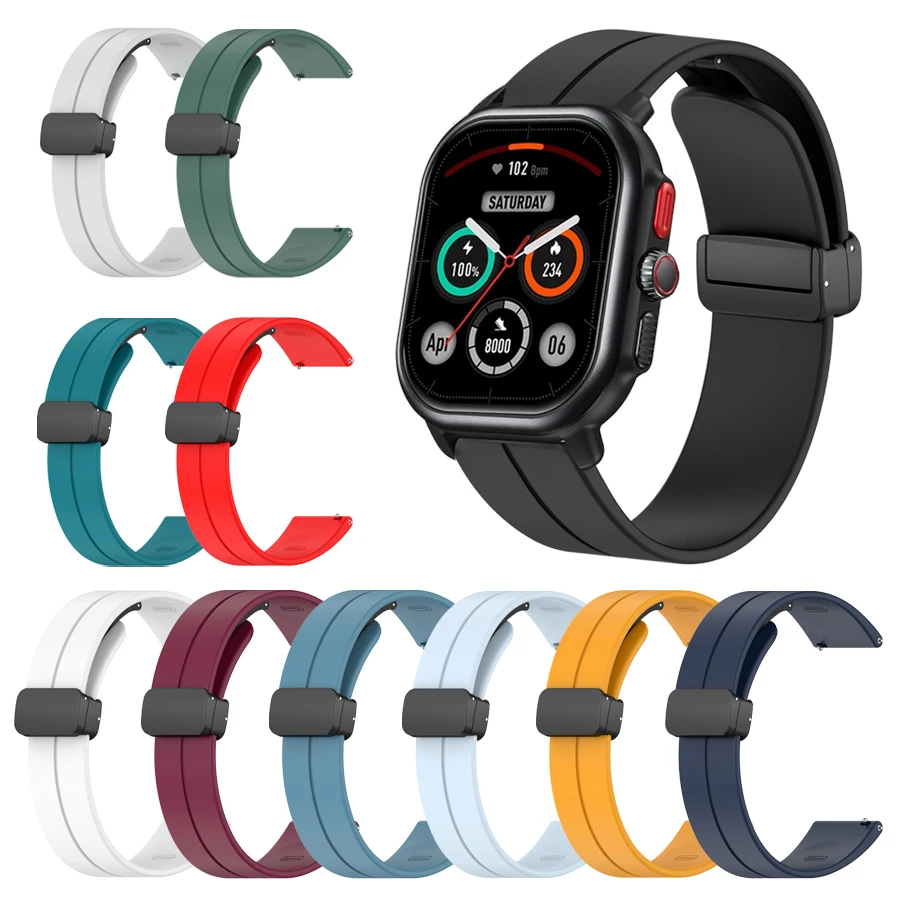 

Ремешок силиконовый для Zeblaze Beyond 3 Pro, браслет для часов Zeblaze Ares 3 Pro/Vibe 7 Pro/Stratos 3 Lite/GTR Btalk