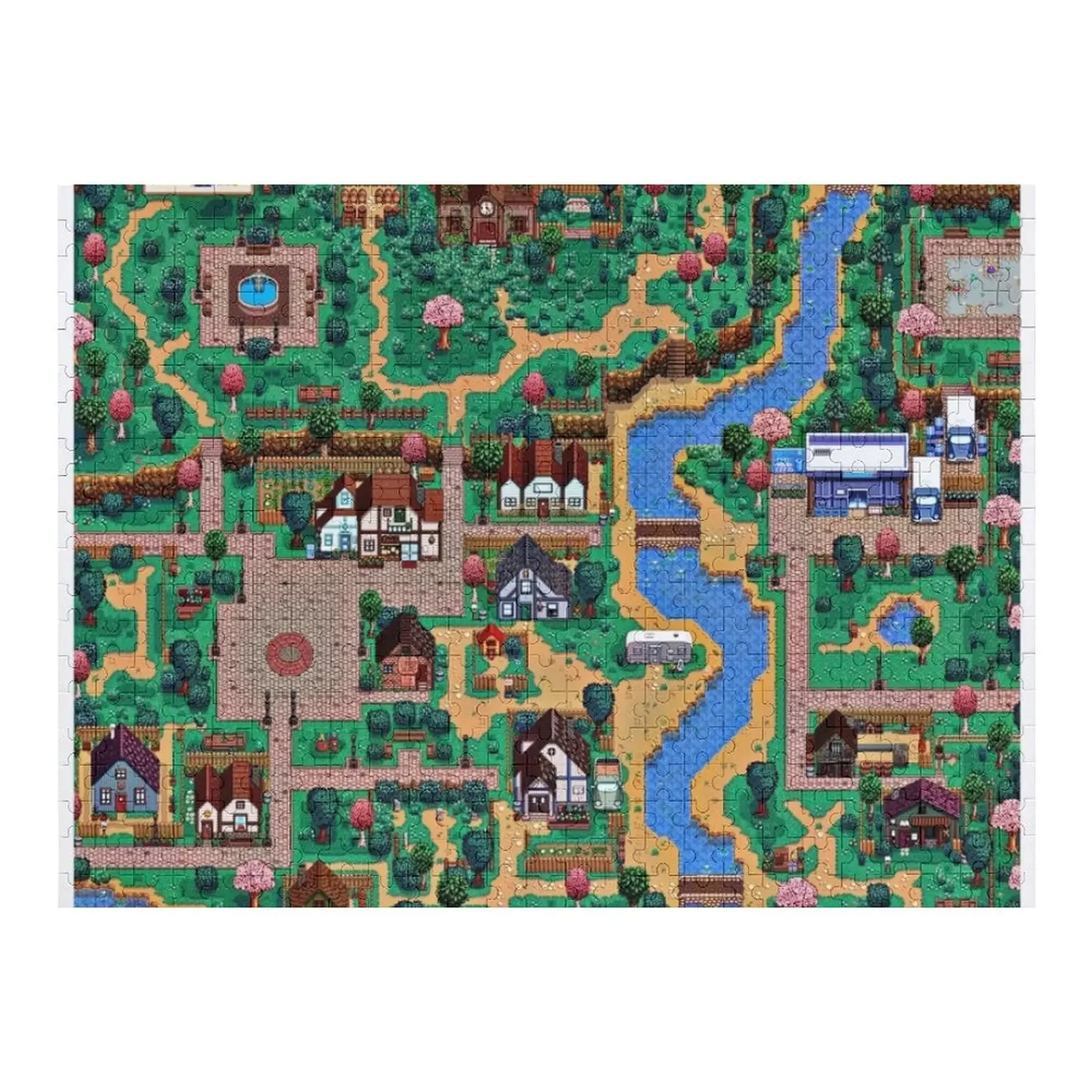

Stardew valley town map Jigsaw Puzzle Baby Toy Customizable Child Gift Puzzle