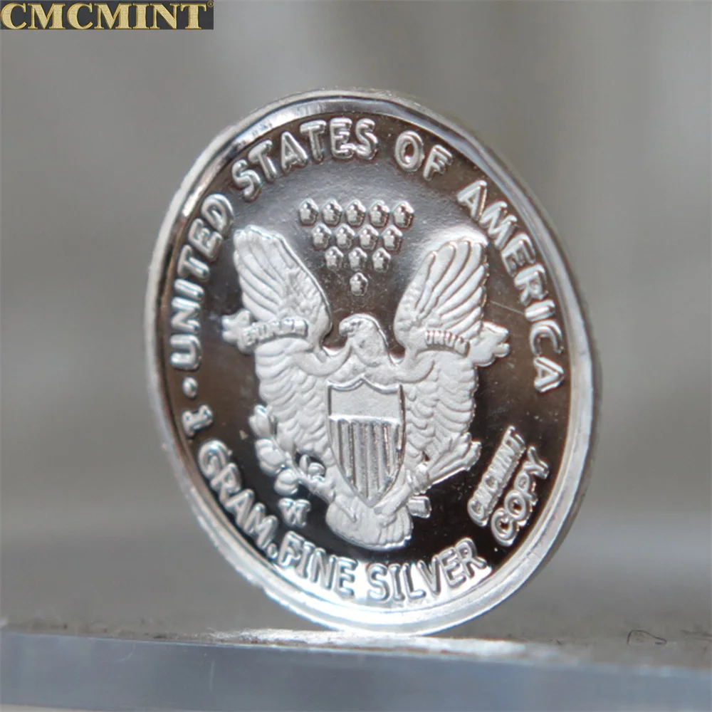 1 g 999 파인 실버 아메리칸 이글 리버티 이글 라운드