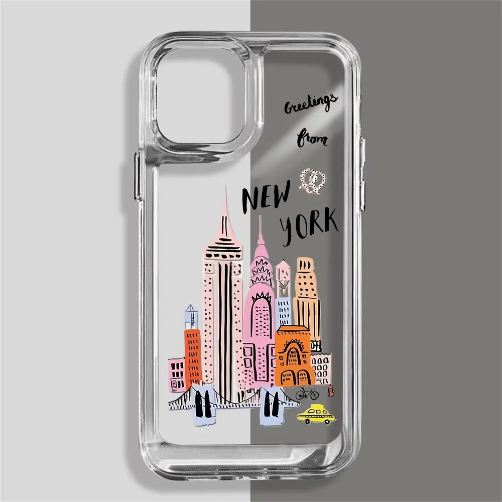 Chic Paris-New York City Phone Case - Stylish Protective Cover
