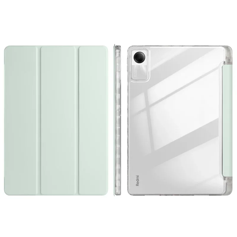 Clear Acrylic Back Trifold Stand Case